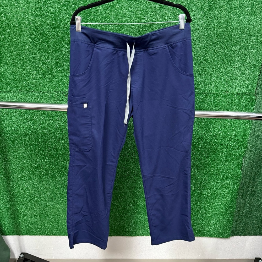 Figs Women's Blue pant with Drawstring